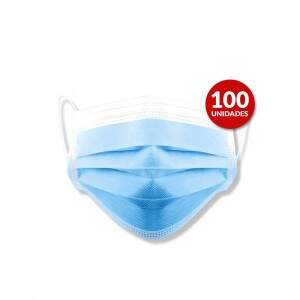 Kit Com 100x Máscaras Cirúrgicas 3 Camadas Uso Hospitalar Certificada