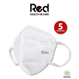 Kit 5x Máscaras Hospitalares N95 Pff2 5 Camadas Co..