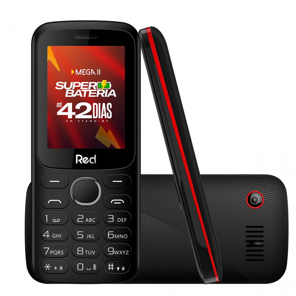 Celular Red Mobile Mega II M010G, Tela 2.4